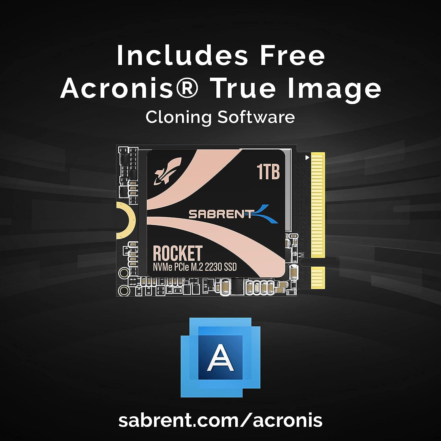 SABRENT 2230 M.2 NVMe Gen 4 1TB SSD 4750MB/s Read PCIe 4.0 X4 Internal Solid State Drive Compatible with Steam Deck, surface pro, PCs, NUCs, and Laptops - 7